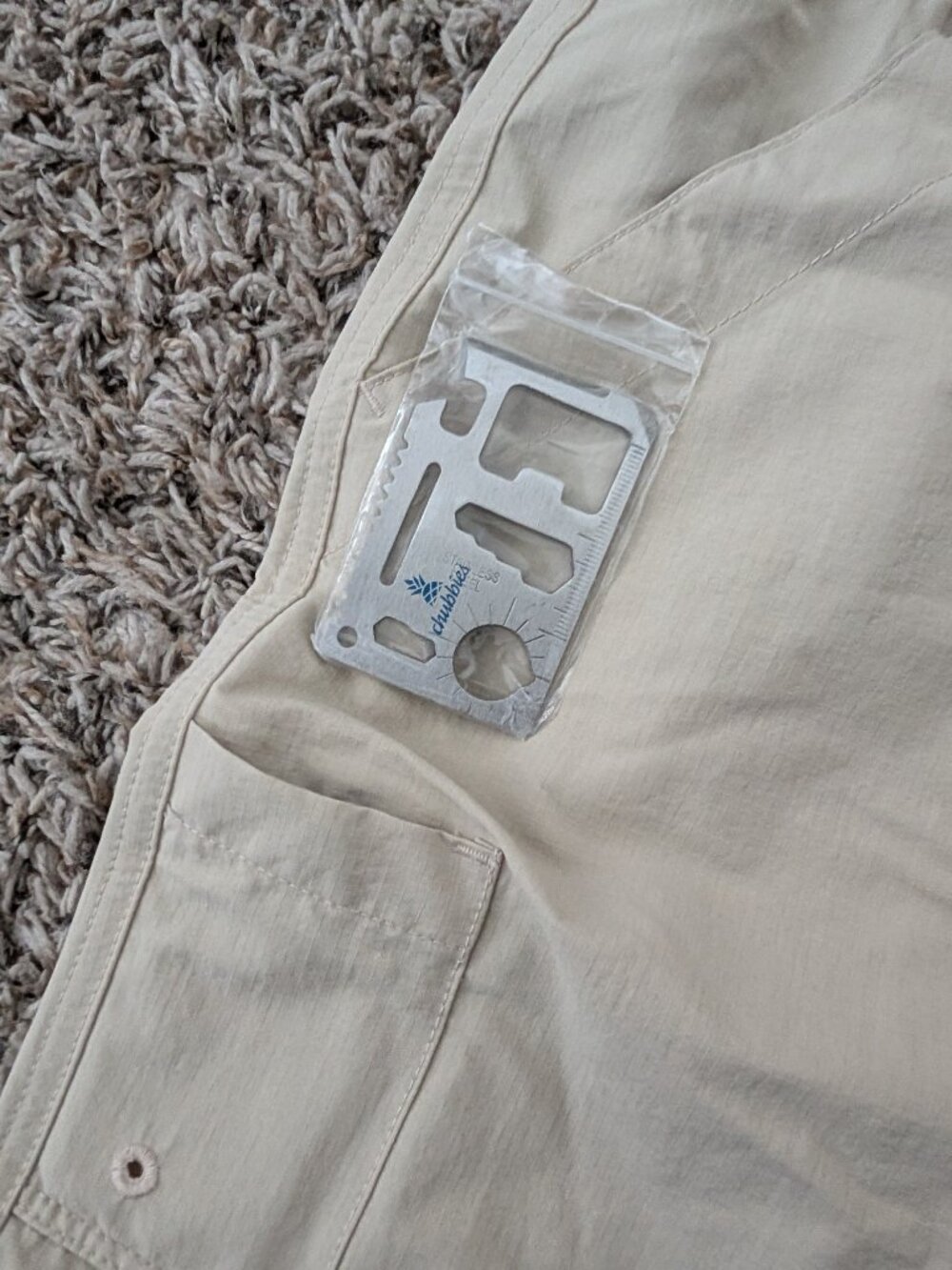 Chubbies Men's Dry-Flys Fishing Shorts - 5.5 Inseam - Tan - Medium - Picture 2 of 6